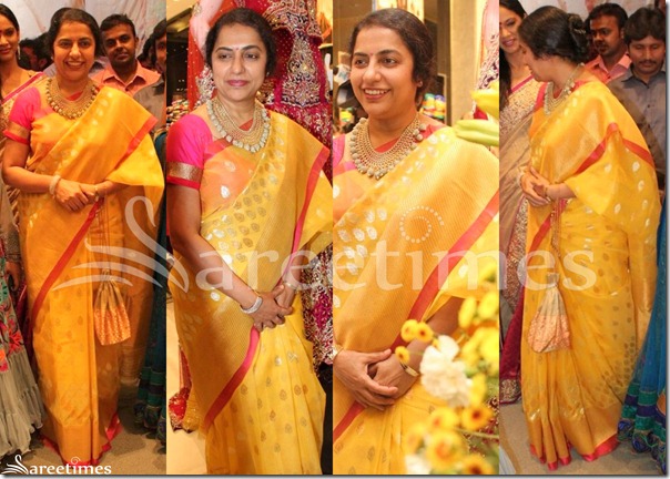 Suhasini_Yellow_Designer_Saree