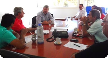 Funcionarios municipales mantuvieron una reunión con el titular del INIDEP
