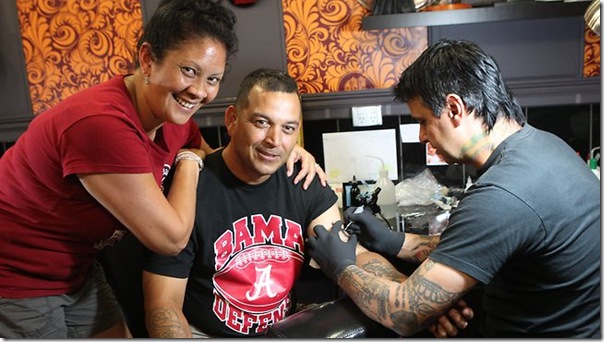 Jesse Williams parents get Bama tattoo