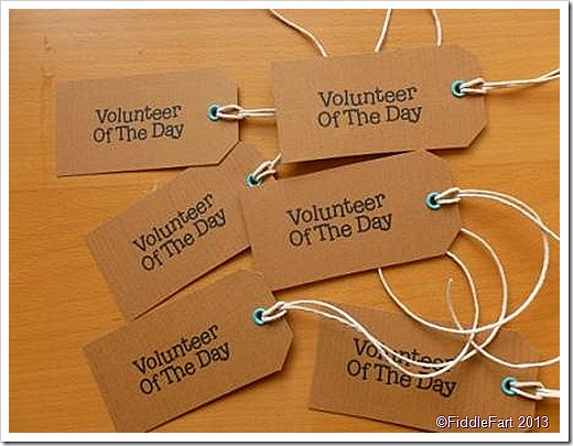 Kraft Crad Tags Cropodile Volunteer of the Day Kraft Crad Tags Cropodile Volunteer of the Day