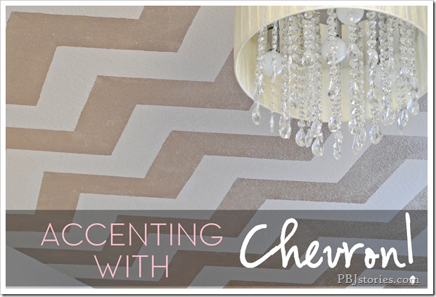 PB&Jstories Nursery Chevron Ceiling