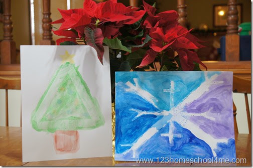 Christmas Craft for Kids - Painting Mystery Pictures Christmas Craft for Kids - Painting Mystery Pictures