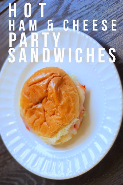 hot ham and cheese party sandwiches