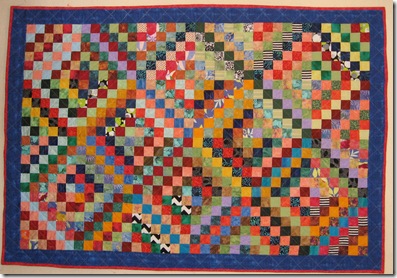 diamond scrap quilt