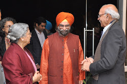Mrs Gursharan Kaur, Roopinder Singh and Prof B N Goswamy