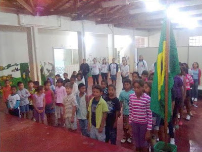 Momento Cívico da Casa da Criança promove o respeito e o amor à Pátria