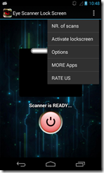 تطبيق قفل الهاتف بواسطة بصمة العين Eye Scanner Lock Screen - 4