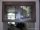 Leaded  GNA glass with colored GNA accents.