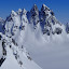 Looking cross glacier at The Trolls