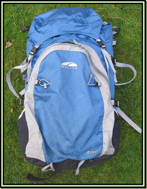 Golite Quest rucksack after the equivalent of 4 months' continuous use