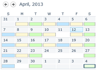 sharepoint 2010 mini calendar