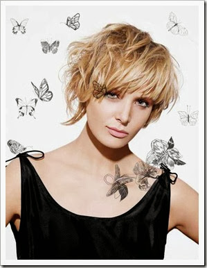 Model rambut Blonde wajah bulat Model rambut Blonde wajah bulat