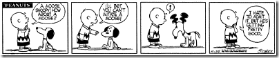 Peanuts 1955-11-24 - Snoopy as a moose