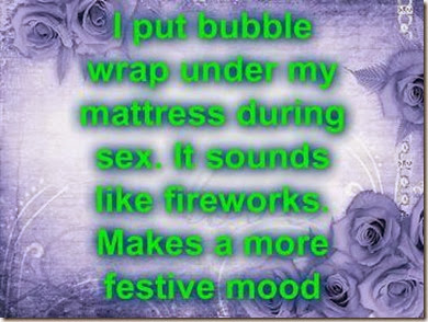 bubble wrap under your mattress