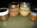 Four homemade nut butters. Four homemade nut butters.