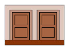 hotel (doors), 2003, digital c-print on sintra panel, 10 x 14 in.