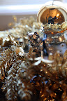 Look closely! There's another dog hiding in these decorations.