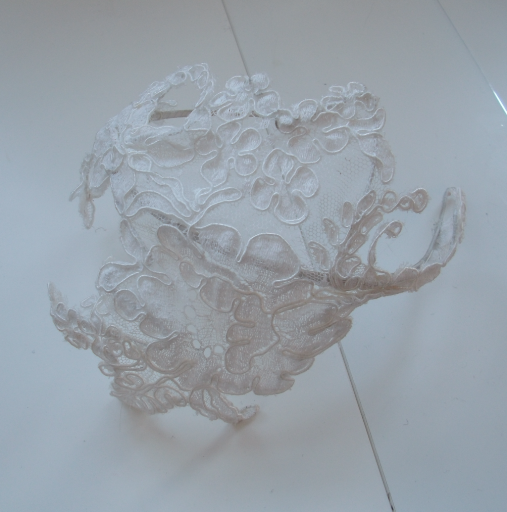 Here, one of Jennifer's sculpted hair accessories.