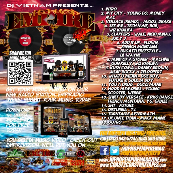 HipHopEmpireMixtapeVol5 (Back).jpg HipHopEmpireMixtapeVol5 Back