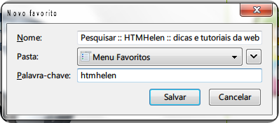 Palavra-chave no Firefox Palavra-chave no Firefox
