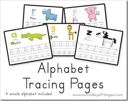 Preschool Alphabet: Printable Alphabet Pages