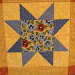 Machine Quilted Variable Star, 41x41