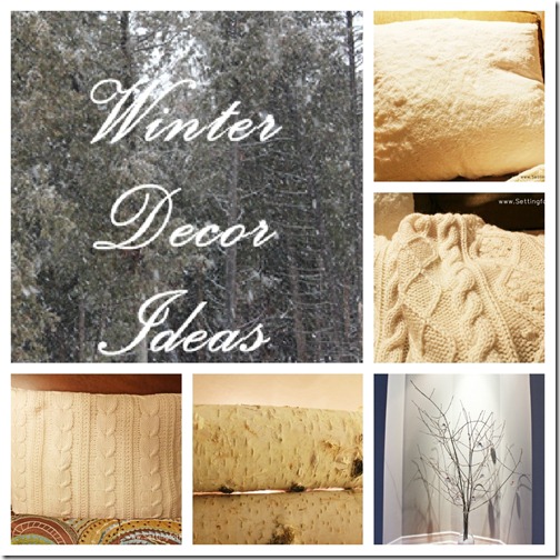 Five Winter Decor Ideas from Setting for Four #winter #decor #design #tip