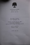 It's the menu for tonight's special dinner that Chef Pierre Schaedelin is here to prepare.  It looks like Martha's guests are in for a real treat!  And we, dogs, will need to be on our best behavior!