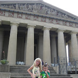 Hannah and Bryan in front of the Parthenon replica in Nashville TN 09032011