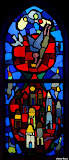 This window envisages the New Jerusalem coming down from heaven with twelve towers and gates, representing the 12 tribes of Israel and the 12 disciples of Jesus (Isaiah 65:17-19 / Revelation 21). StainedWindows-0979.jpg