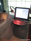 Data-911 15" Mount, Fixed, On custom AVO Metal Dash