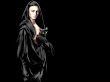 Beauty And Black Cat