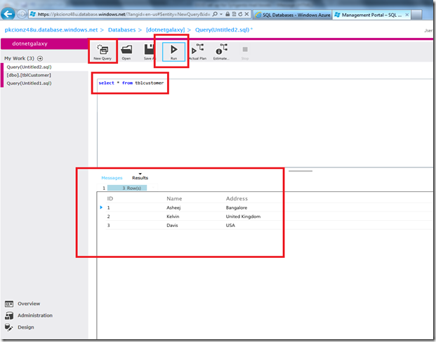 15 New query and result frmo query