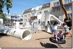 Роттердам - Детская площадка из лопастей ветряных турбин
