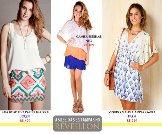 Look para Reveillon: Aposte nas estampas na virada do Ano. Look para Reveillon: Aposte nas estampas na virada do Ano.