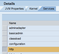 SAP NWA System Properties despatcher http service SAP NWA System Properties despatcher http service