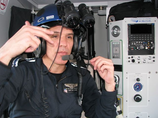 Flight nurse Jim Lawrence says after using the night vision goggles, it's hard to imagine how they ever flew without them.
