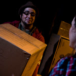 Hunting and Gathering, by Brooke Berman. Directed by Brian Golden. May 21 - June 27, 2010. (l to r) Todd Garcia, Tracey Kaplan. Photo Credit: Amanda Clifford.