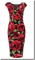 Rose print Dress