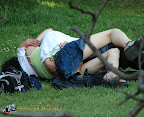 Young lovers showing their thing