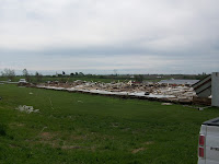 Flattened animal confinement at 330th and Red Oak in Washington County Flattened animal confinement at 330th and Red Oak in Washington County