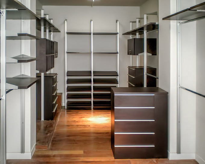 Vestidor modular Status en melamina Wenge, marca Orbis Home