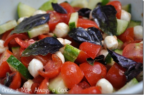 Tomato Basil Mozzarella Salad
