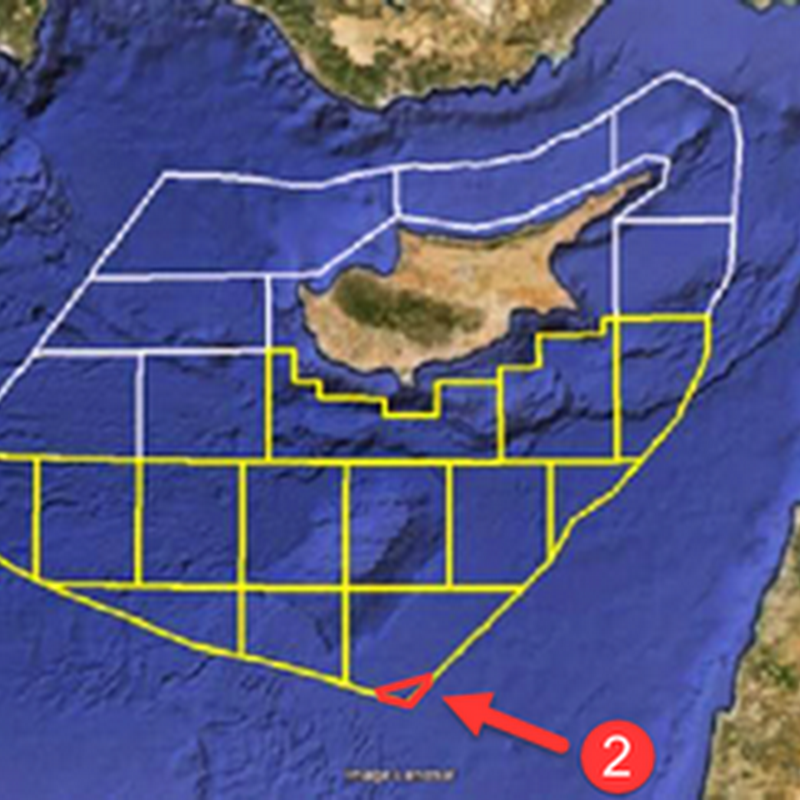 ΑΟΖ Κύπρου: Ένας χάρτης ΑΟΖ χωρίς νόημα. Για να περνάει η ώρα…