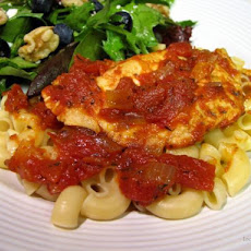 Habanero Grilled Chicken on a Bed of Pasta