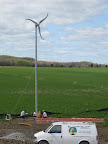 Installation of a Skystream Wind generator in Prince Edward County