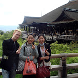 with some locals at kiyomizu in Kyoto, Japan 