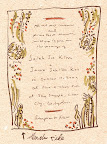 A sketch of the back of the invite. A sketch of the back of the invite.