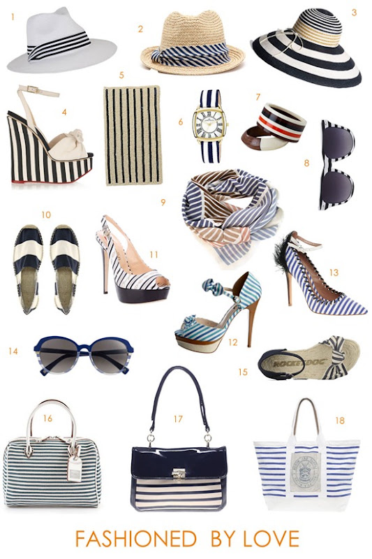 stripes nautical accessories shoes bags hats sunglasses stripes nautical accessories shoes bags hats sunglasses