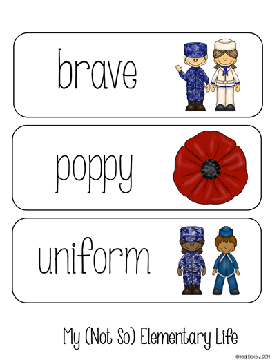 My (Not So) Elementary Life: Veterans Day Activities, Flip-Flap Books